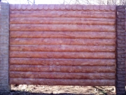 Забор "Бревно" листопад 