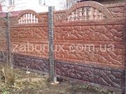 Забор "Бут" листопад + "Бут" хмурый камень