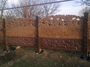 Сланец листопад + Бут коричневый+кор.столб