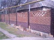 "Фагот" листопад (верх,низ)+ "Бут" хмурый камень (низ)+ столб 2,2 кор.лак