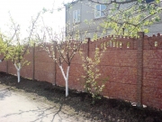 Забор "Прага" листопад + столб листопад